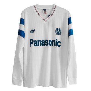 Primera Equipación Tailandia Camiseta Marsella ML Retro 1990 Blanco Primera Equipación Tailandia Camiseta Marsella ML Retro 1990 Blanco