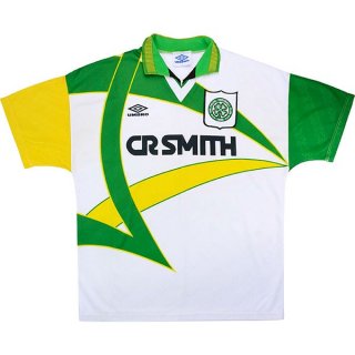 Tercera Equipación Tailandia Camiseta Celtic Retro 1994 1995 Blanco Tercera Equipación Tailandia Camiseta Celtic Retro 1994 1995 Blanco