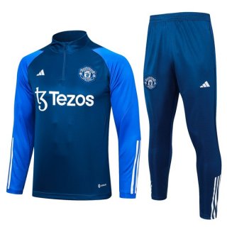 Sudadera De Training Manchester United 2024 Azul Sudadera De Training Manchester United 2024 Azul