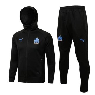 Chandal Con Capucha Marsella 2022/2023 Negro Chandal Con Capucha Marsella 2022/2023 Negro