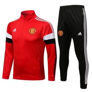 Chandal Manchester United 2022 Rojo Negro Blanco Chandal Manchester United 2022 Rojo Negro Blanco