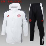 Abrigo Manchester United Conjunto Completo 2024/2025 Blanco