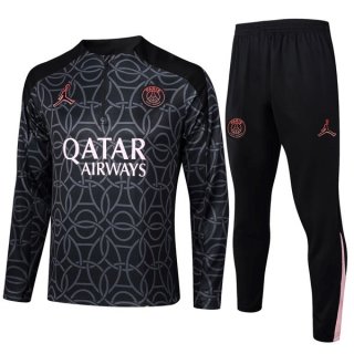 Sudadera De Training PSG 2024/2025 Negro Gris Sudadera De Training PSG 2024/2025 Negro Gris