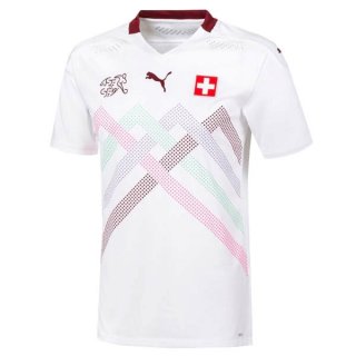 Segunda Equipación Tailandia Camiseta Suiza 2020 Blanco Segunda Equipación Tailandia Camiseta Suiza 2020 Blanco