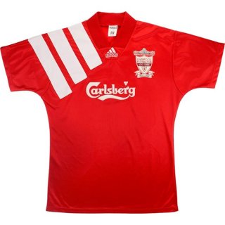 Primera Equipación Tailandia Camiseta Liverpool Retro 1992 1993 Rojo Primera Equipación Tailandia Camiseta Liverpool Retro 1992 1993 Rojo
