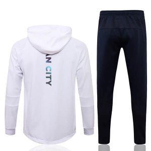Chandal Con Capucha Manchester City 2022/2023 Blanco