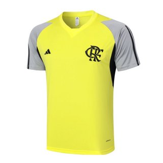 Camiseta Entrenamiento Flamengo 2024/2025 Amarillo Gris Camiseta Entrenamiento Flamengo 2024/2025 Amarillo Gris