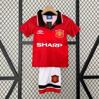 Camiseta Manchester United Primera Equipación Niño Retro 1994 1996 Camiseta Manchester United Primera Equipación Niño Retro 1994 1996