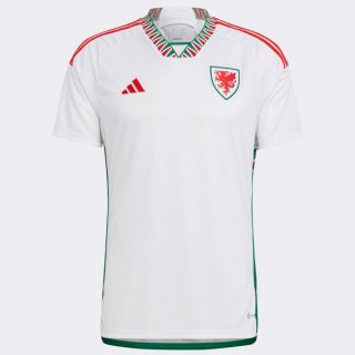 Tailandia Camiseta Gales Segunda Equipación 2022/2023 Tailandia Camiseta Gales Segunda Equipación 2022/2023