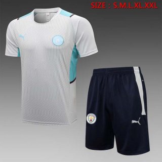 Camiseta Entrenamiento Manchester City Conjunto Completo 2022 Gris Camiseta Entrenamiento Manchester City Conjunto Completo 2022 Gris
