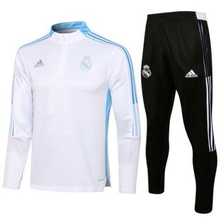 Sudadera De Training Real Madrid 2022 Blanco Negro Sudadera De Training Real Madrid 2022 Blanco Negro