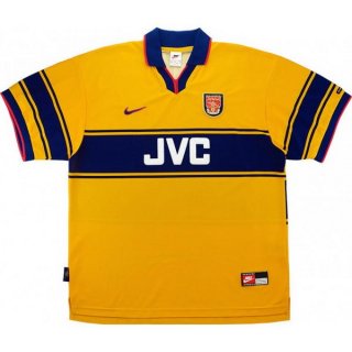 Segunda Equipación Tailandia Camiseta Arsenal Retro 1997 1999 Amarillo Segunda Equipación Tailandia Camiseta Arsenal Retro 1997 1999 Amarillo