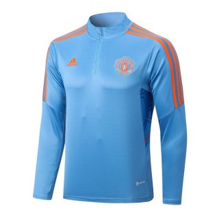 Sudadera De Training Manchester United Top 2023 Azul Sudadera De Training Manchester United Top 2023 Azul