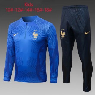Niños Sudadera De Training Francia 2023 Azul Niños Sudadera De Training Francia 2023 Azul