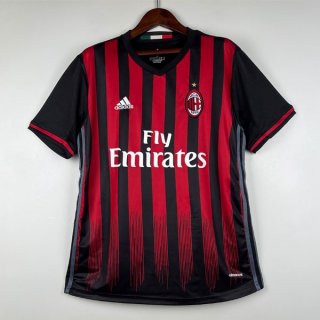 Tailandia Camiseta AC Milan Primera Equipación Retro 2016-2017 Tailandia Camiseta AC Milan Primera Equipación Retro 2016-2017