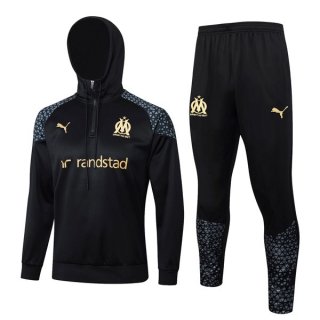 Sudadera Con Capucha Marsella 2024 Negro 2 Sudadera Con Capucha Marsella 2024 Negro 2