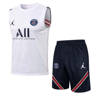 Camiseta Paris Saint Germain Sin Mangas Conjunto Completo 2022 Blanco Camiseta Paris Saint Germain Sin Mangas Conjunto Completo 2022 Blanco