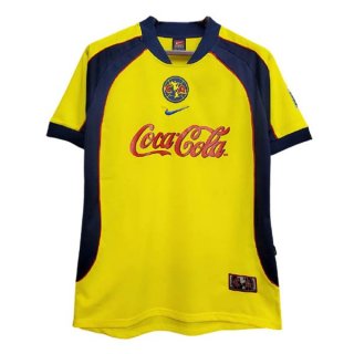 Primera Equipación Tailandia Camiseta América Retro 2001 2002 Amarillo Primera Equipación Tailandia Camiseta América Retro 2001 2002 Amarillo