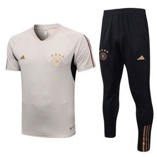Entrenamiento Alemania Conjunto Completo 2022/2023 Gris Negro Entrenamiento Alemania Conjunto Completo 2022/2023 Gris Negro