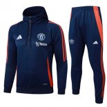 Chandal Con Capucha Manchester United 2025/2026 Azul
