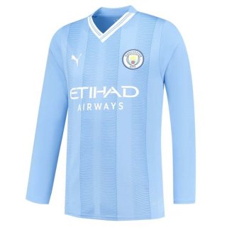 Tailandia Camiseta Manchester City Primera Equipación ML 2023/2024 Tailandia Camiseta Manchester City Primera Equipación ML 2023/2024