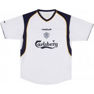 Segunda Equipación Tailandia Camiseta Liverpool Retro 2001 2003 Blanco Segunda Equipación Tailandia Camiseta Liverpool Retro 2001 2003 Blanco