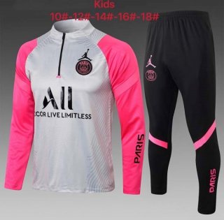 Niños Chandal Paris Saint Germain 2022 Gris Rosa Niños Chandal Paris Saint Germain 2022 Gris Rosa
