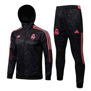 Chandal Con Capucha Real Madrid 2022 Gris Rosa Chandal Con Capucha Real Madrid 2022 Gris Rosa