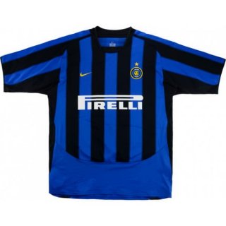Primera Equipación Tailandia Camiseta Inter Milan Retro 2003 2004 Azul Primera Equipación Tailandia Camiseta Inter Milan Retro 2003 2004 Azul