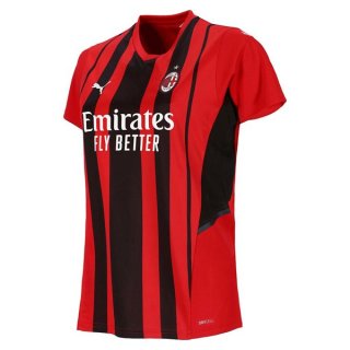 Primera Equipación Camiseta AC Milan Mujer 2021/2022 Primera Equipación Camiseta AC Milan Mujer 2021/2022