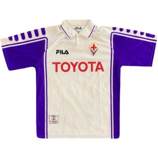 Segunda Equipación Tailandia Camiseta Fiorentina FILA Retro 1999 2000 Blanco Segunda Equipación Tailandia Camiseta Fiorentina FILA Retro 1999 2000 Blanco