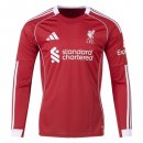 Tailandia Camiseta Liverpool Primera Equipación ML 2025/2026  Tailandia Camiseta Liverpool Primera Equipación ML 2025/2026