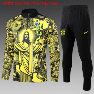Ninos Sudadera De Training Brasil 2024/2025 Amarillo Ninos Sudadera De Training Brasil 2024/2025 Amarillo