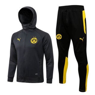 Chandal Con Capucha Borussia Dortmund 2022/2023 Gris Chandal Con Capucha Borussia Dortmund 2022/2023 Gris