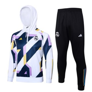 Sudadera Con Capucha Real Madrid 2024 Blanco 2 Sudadera Con Capucha Real Madrid 2024 Blanco 2