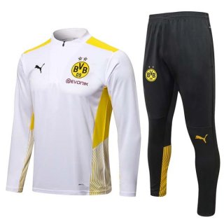 Sudadera De Training Borussia Dortmund 2022 Blanco Negro Sudadera De Training Borussia Dortmund 2022 Blanco Negro
