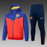 Rompevientos Barcelona Conjunto Completo 2025/2026 Azul Rojo