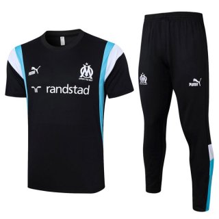 Tailandia Camiseta Marsella Conjunto Completo 2024 Negro Tailandia Camiseta Marsella Conjunto Completo 2024 Negro