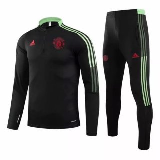 Chandal Manchester United 2021/2022 Negro Rojo Verde Chandal Manchester United 2021/2022 Negro Rojo Verde