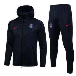 Chandal Con Capucha Paris Saint Germain 2022 Negro 1 Chandal Con Capucha Paris Saint Germain 2022 Negro 1