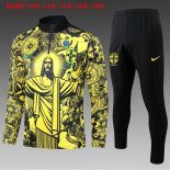 Ninos Sudadera De Training Brasil 2024/2025 Amarillo