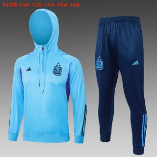 Ninos Chandal Con Capucha Argentina 2024 Azul Ninos Chandal Con Capucha Argentina 2024 Azul