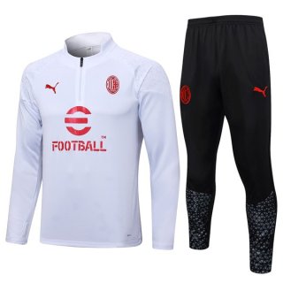 Sudadera De Training AC Milan 2024 Blanco Sudadera De Training AC Milan 2024 Blanco