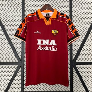 Tailandia Camiseta AS Roma Primera Equipación Retro 1998 1999 Tailandia Camiseta AS Roma Primera Equipación Retro 1998 1999