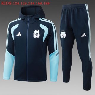 Ninos Chandal Con Capucha Argentina 2026/2027 Azul 4