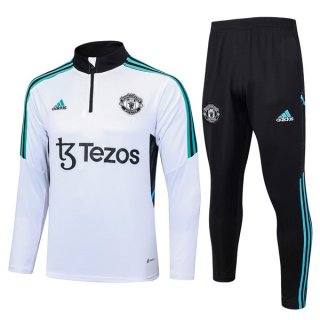 Sudadera De Training Manchester United 2024 Blanco Sudadera De Training Manchester United 2024 Blanco