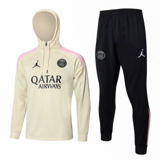 Sudadera Con Capucha PSG 2024/2025 Amarillo Rosa 3 Sudadera Con Capucha PSG 2024/2025 Amarillo Rosa 3
