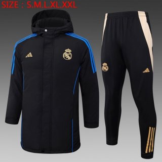 Abrigo Real Madrid Conjunto Completo 2024/2025 Negro Abrigo Real Madrid Conjunto Completo 2024/2025 Negro