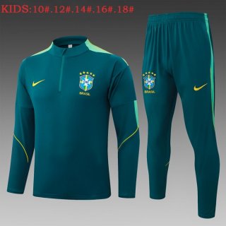 Ninos Sudadera De Training Brasil 2026/2027 Verde 5