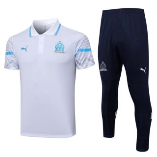 Polo Marsella Conjunto Completo 2023/2024 Blanco Negro Polo Marsella Conjunto Completo 2023/2024 Blanco Negro